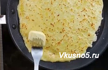 Хычины с картошкой и сыром на сковороде - пошаговый рецепт приготовления с фото и видео приготовления шаг 7